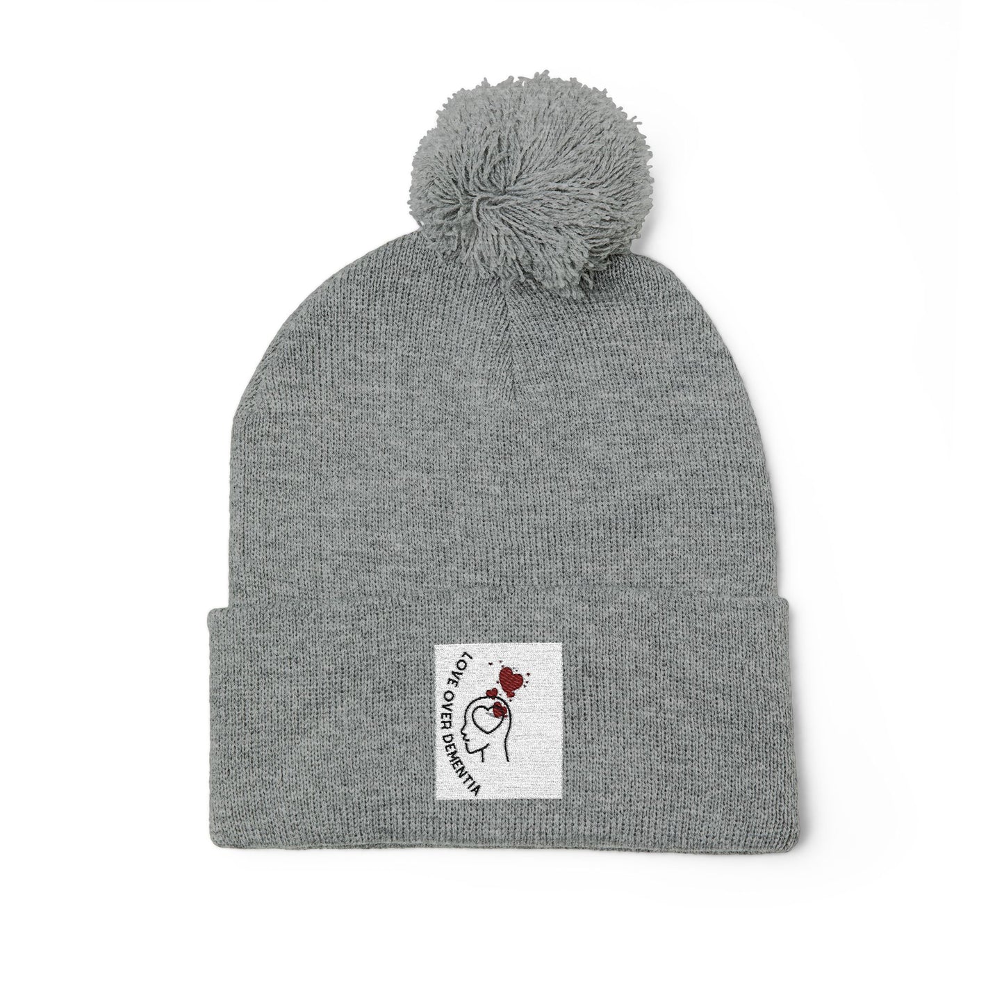 Cozy Pom-Pom Knit Cap - Winter Beanie, Embroidered Hat for Men & Women, Perfect for Gift or Everyday Use, Stylish Cold Weather Accessory