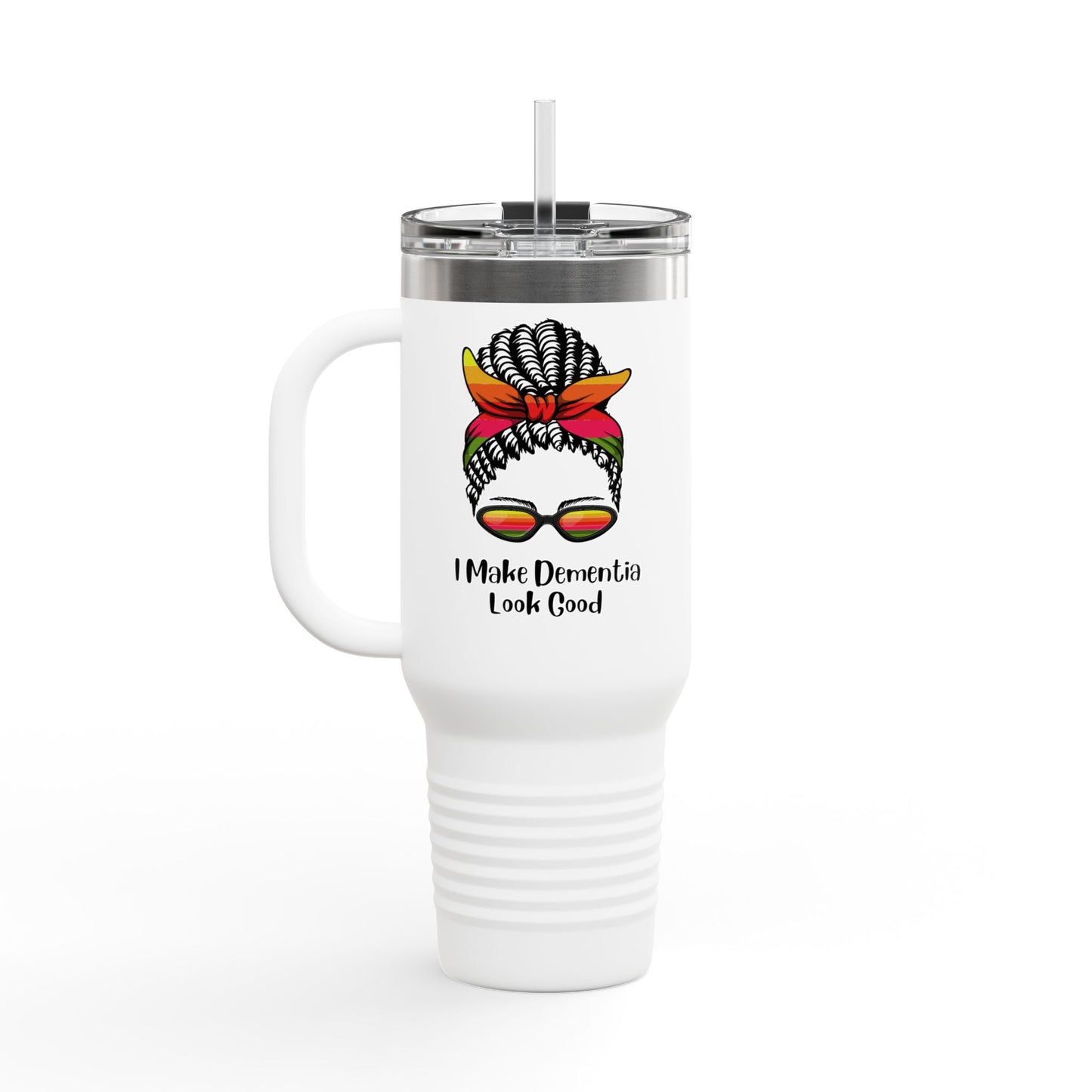 Chic Insulated Travel Mug - 'I Make Dementia Look Good', Perfect for Coffee Lovers, Gifts for Caregivers, Stylish Hydration, Travel [...]
