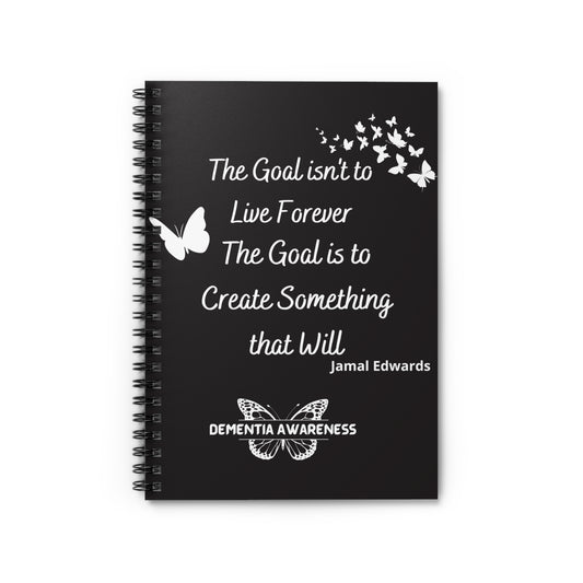 Inspirational Spiral Notebook for Dementia Awareness