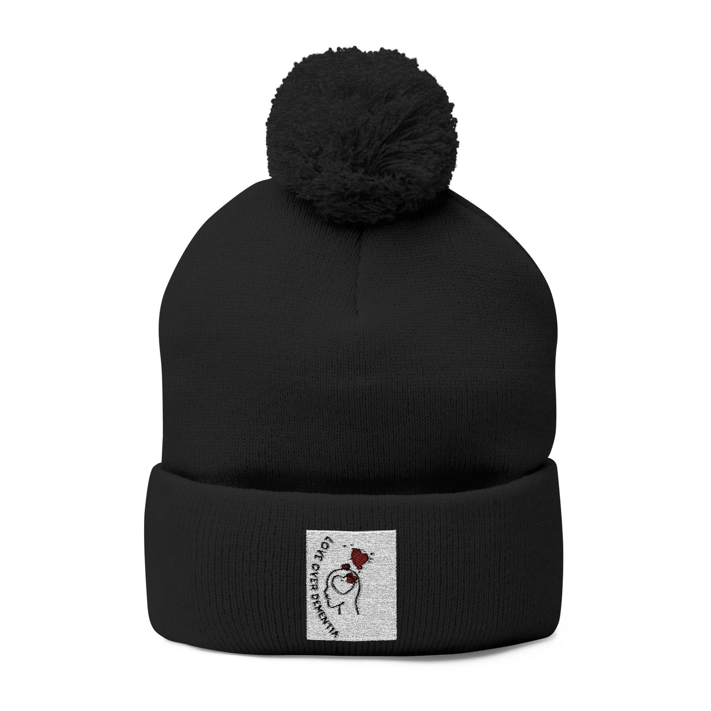 Cozy Pom-Pom Knit Cap - Winter Beanie, Embroidered Hat for Men & Women, Perfect for Gift or Everyday Use, Stylish Cold Weather Accessory