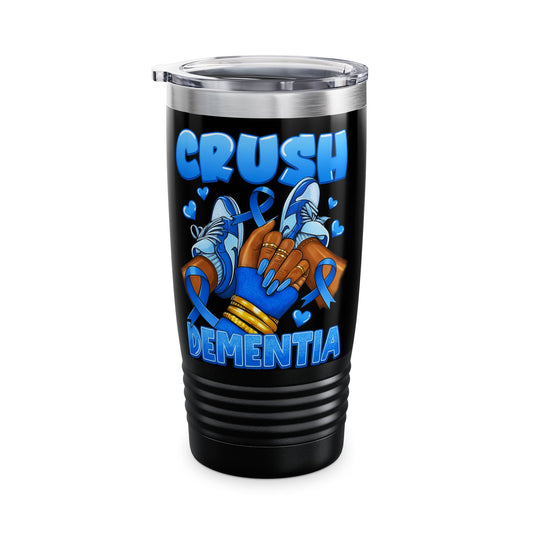 Crush Dementia Tumbler, 20oz - Inspirational Travel Mug for Caregivers, Retirement Gifts, Awareness Events, Supportive Gift