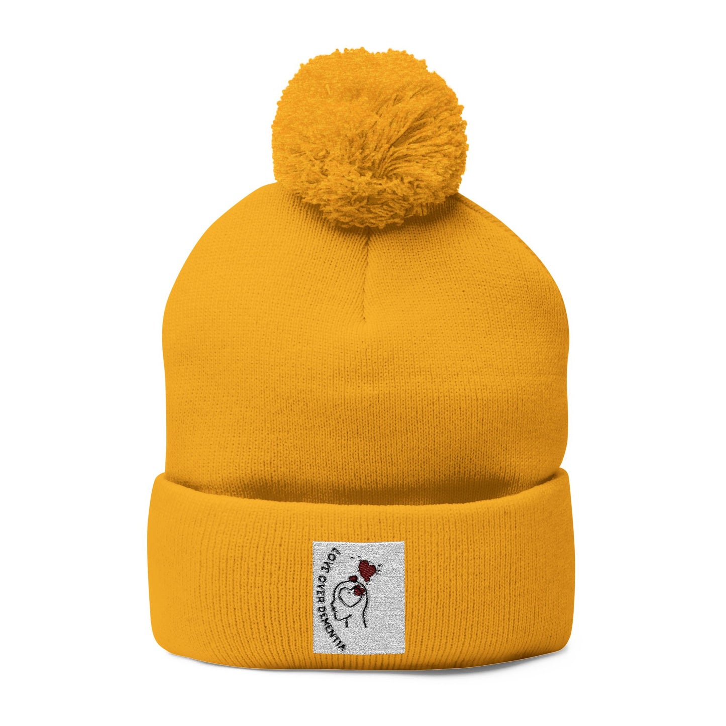 Cozy Pom-Pom Knit Cap - Winter Beanie, Embroidered Hat for Men & Women, Perfect for Gift or Everyday Use, Stylish Cold Weather Accessory