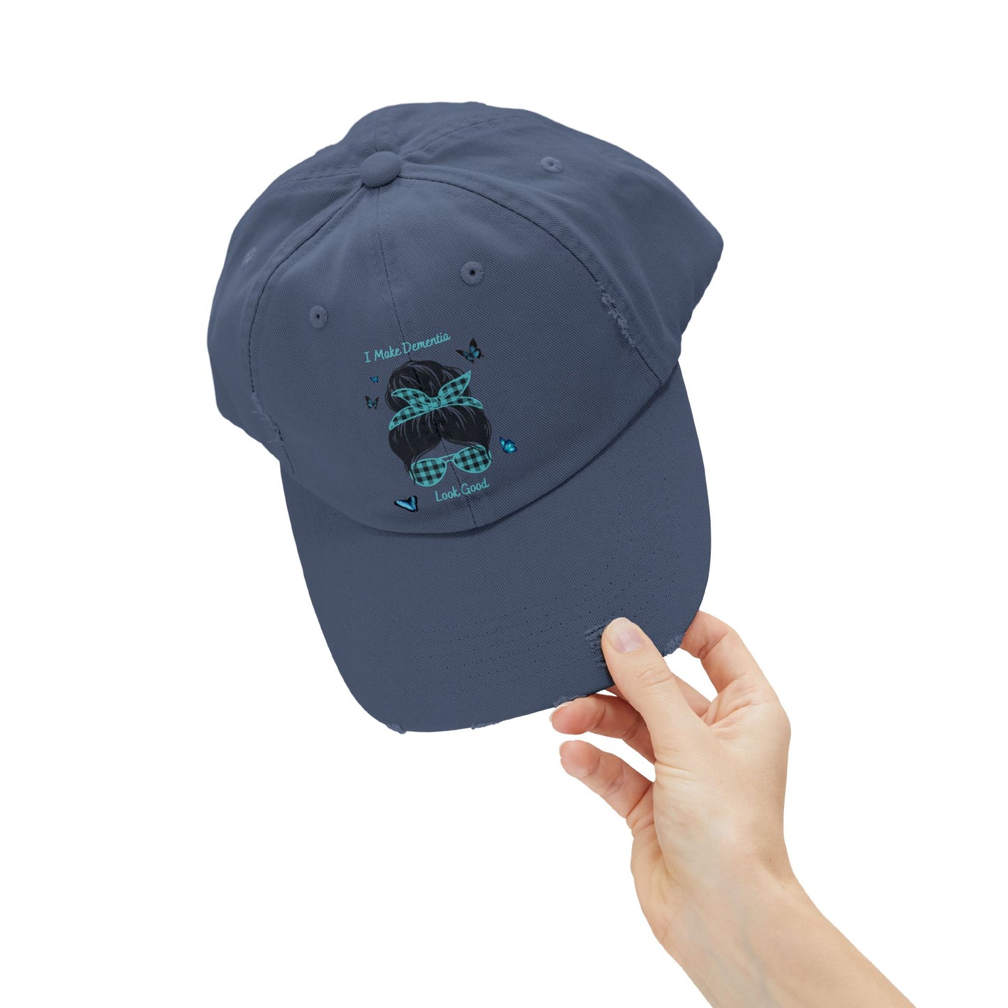 Trendy Distressed Cap with Inspirational Design, Casual Baseball Hat, Gift for Hat Lovers, Perfect for Outdoor Activities, Summer Accessory