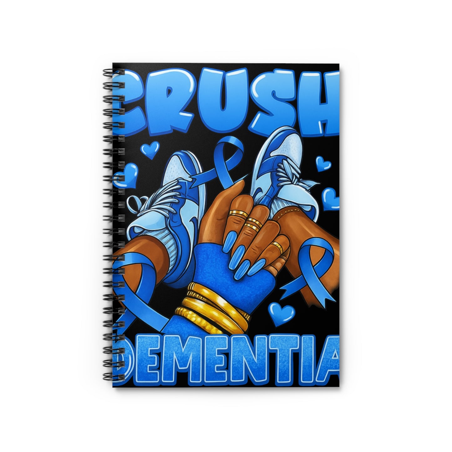 Dementia Awareness Notebook - Inspirational Ruled Journal, Unique Gifts, Mental Health, Supportive Care, Brush Dementia