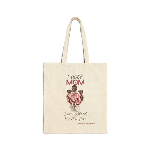 Cotton Canvas Nurse Tote Bag with Super Mom
