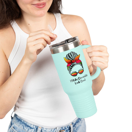 Chic Insulated Travel Mug - 'I Make Dementia Look Good', Perfect for Coffee Lovers, Gifts for Caregivers, Stylish Hydration, Travel [...]