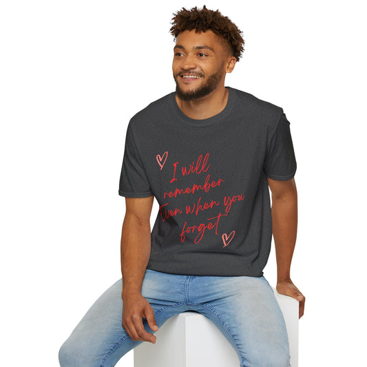 Unisex Softstyle T-Shirt - Love Over Dementia, Heartfelt Gift, Awareness [...]