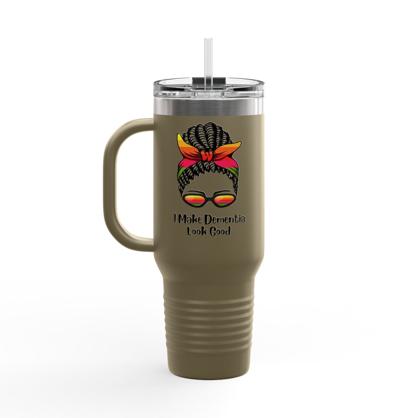 Chic Insulated Travel Mug - 'I Make Dementia Look Good', Perfect for Coffee Lovers, Gifts for Caregivers, Stylish Hydration, Travel [...]