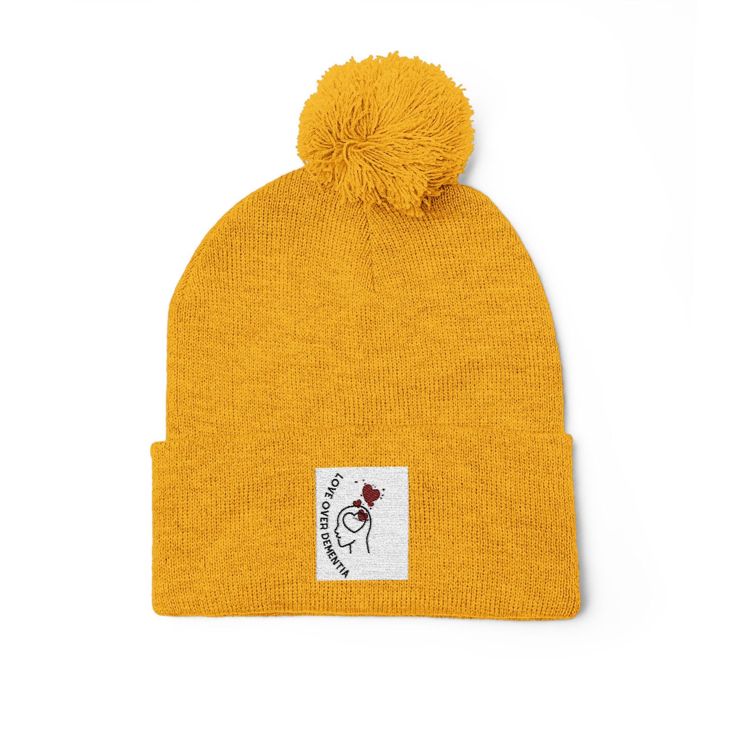 Cozy Pom-Pom Knit Cap - Winter Beanie, Embroidered Hat for Men & Women, Perfect for Gift or Everyday Use, Stylish Cold Weather Accessory