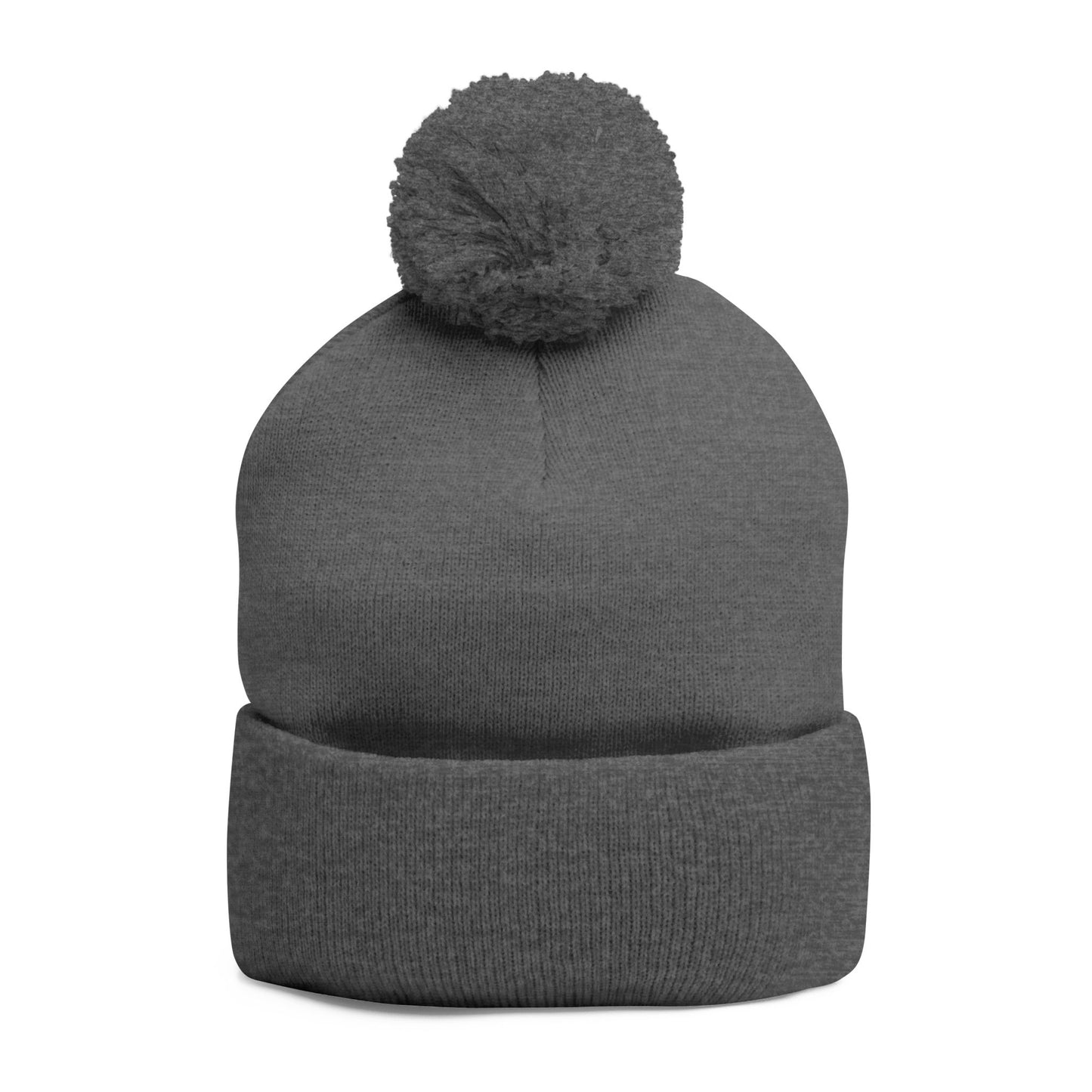 Cozy Pom-Pom Knit Cap - Winter Beanie, Embroidered Hat for Men & Women, Perfect for Gift or Everyday Use, Stylish Cold Weather Accessory