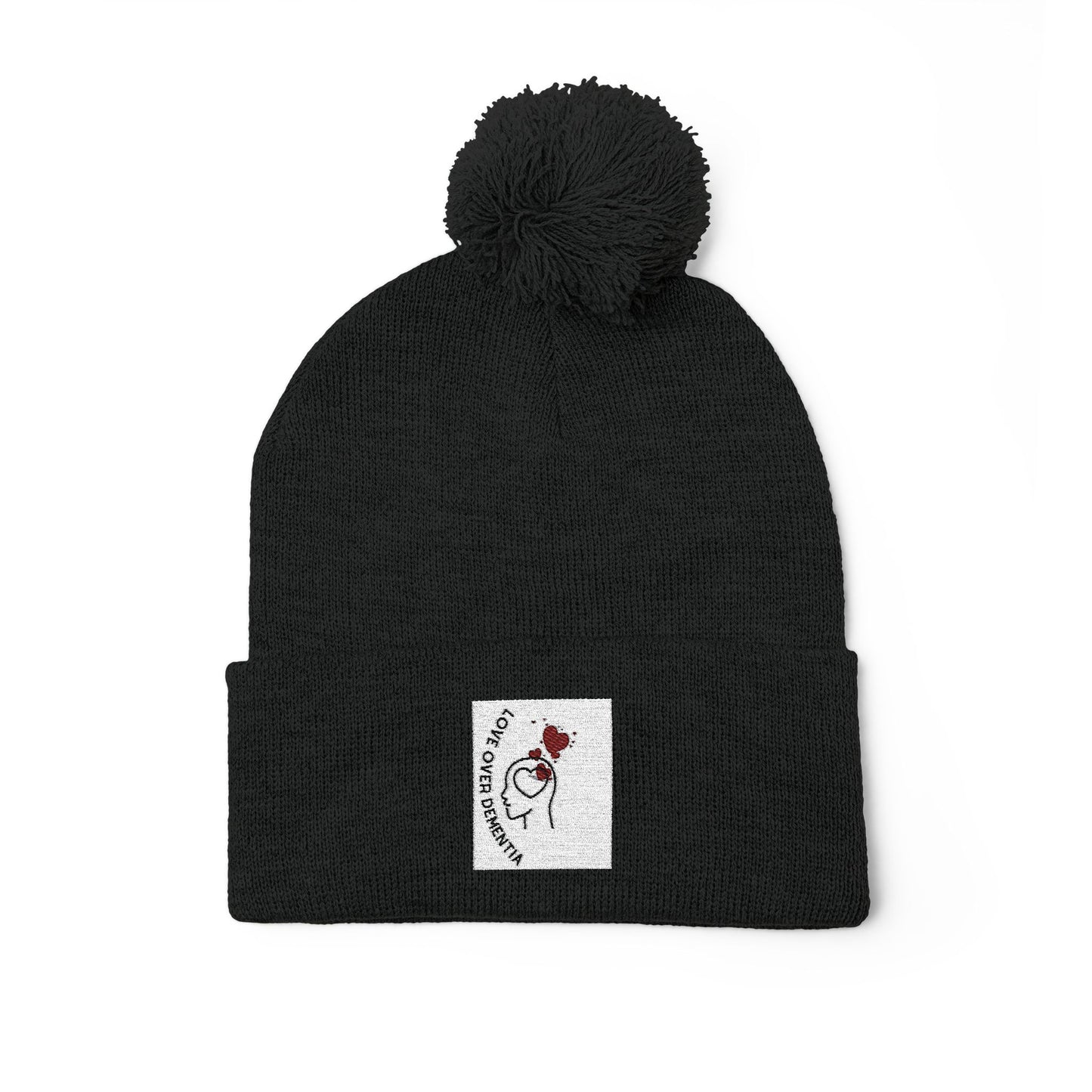 Cozy Pom-Pom Knit Cap - Winter Beanie, Embroidered Hat for Men & Women, Perfect for Gift or Everyday Use, Stylish Cold Weather Accessory