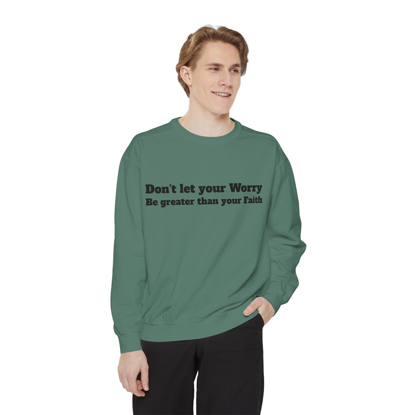 Inspirational Sweatshirt for Caregivers, Motivational Gift, Unisex Garment-Dyed Hoodie, Faith-Based Apparel, Comfortable Sweatshirt