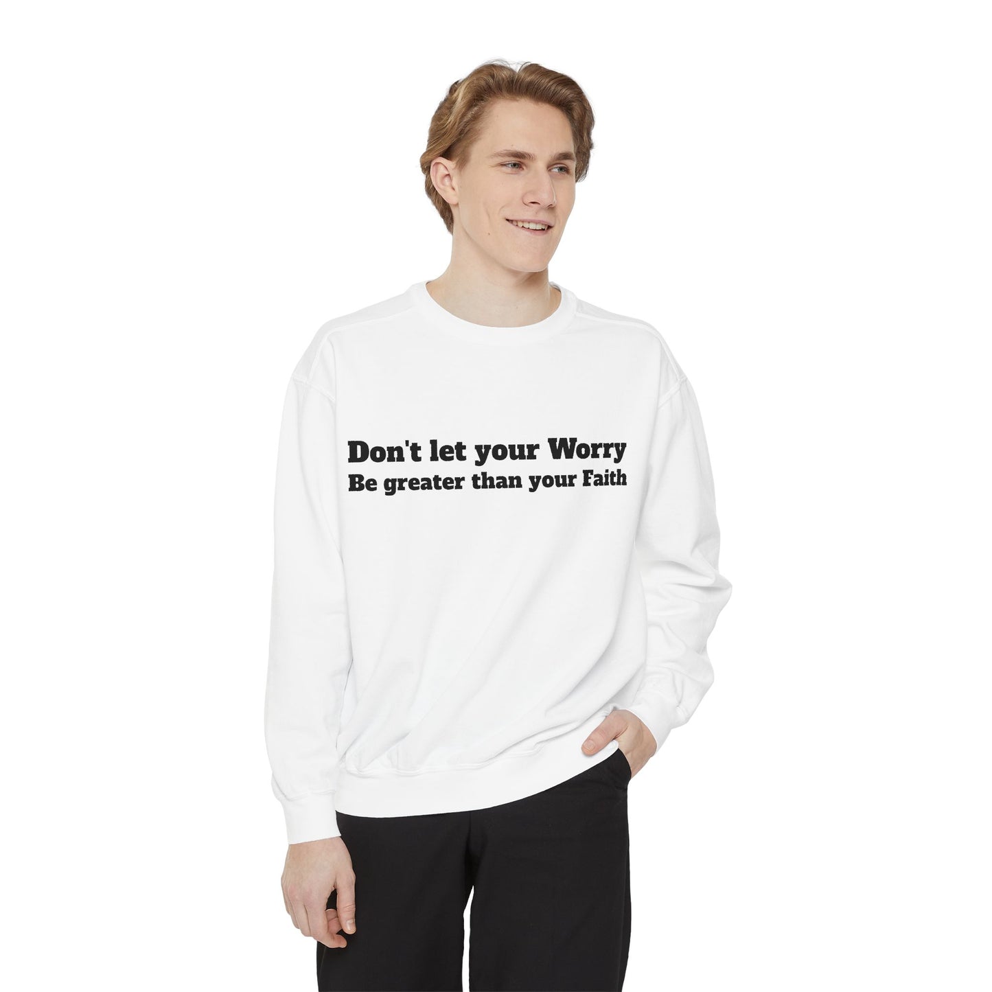Inspirational Sweatshirt for Caregivers, Motivational Gift, Unisex Garment-Dyed Hoodie, Faith-Based Apparel, Comfortable Sweatshirt