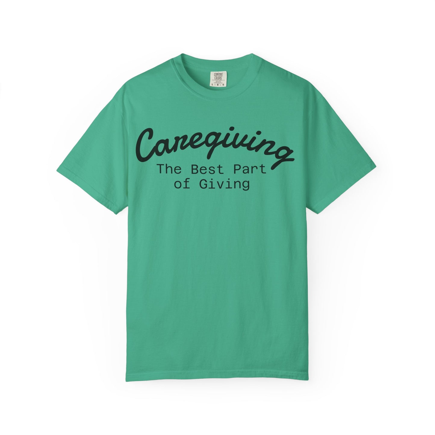 Caregiving Love Over Dementia T-shirt, Inspirational Quote Tee, Unisex Garment-Dyed Shirt, Caregiver Gifts, Supportive Apparel